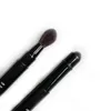 Borstar utdragbar dualerad ögonskugga + Blender Makeup Brush Högkvalitet Metall Eye Shaping Smudging Blending Cosmetics Brush Tool