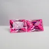 Loose Diamonds 10PCS /alot 8 10mm Rectangle Shape Princess Cut Pink Cubic Zirconia Stone Gemstone For Fashion Ring