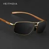 サングラスVeithdia Brand Best Alloy Men's Sunglasses偏光レンズ運転アイウェアアクセサリーを運転する男性用サングラス2458