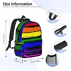 Sac à dos LGBT Gay Pride Drapeau Chemise 2024 Sacs à dos Adolescent Bookbag Dessin animé Enfants Sacs d'école Voyage Sac à dos Sac à bandoulière