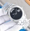 Montre hommes 40mm montres automatique mécanique mode montres bracelet en acier inoxydable Montre de luxe Business Design Double calendrier homme montres