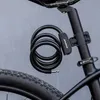 Rockbros Bicycle Lock Bike محمولة مضادة للسرقة قفل Mtb Road Cycling Cable Lock Motorcycle Bicycle Accessories 240106