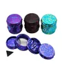 Tobacco Smoking Herb Grinders 4 Layers Aluminium Alloy Grinder 100 Metal dia 63mm with 4 colors star dot tobacco grinders6910485