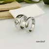 Anillo de amor de diseñador, anillos de banda con letras doradas a la moda para mujer, fiesta, amantes de la boda, regalo, joyería de compromiso