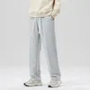 CAAYU Mens Jogger Sweatpants Fashion Hip Hop Japanese Streetwear Drawstring Casual Baggy Trousers Sports Loose Gray Pants 240108