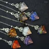 Hanger Kettingen Natuurlijke Genezing Kristal Steen Orgonite Orgone Pendule Spirituel Levensboom Slinger Ketting Pendulo Sieraden