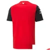 Vestuário de motocicleta Clássico Ferrari F1 T-shirt Forma 1 Fãs Esportes Extremos Roupas Respiráveis Top Oversized Manga Curta Personalizado Drop D Dhysr