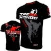 Vszap taekwondo treino manga curta camiseta treinamento esportivo luta mma combate desempenho roupas de competição