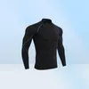 Casual Quick Dry Running Shirt Men Bodybuilding Sport Tshirt Långärmning Compression Top Gym T Shirt Men Fitness tight Rashgard9587899