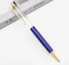 wholesale DHL Blank Bling Bling 2-in-1 Penne a sfera con diamanti in cristallo sottile glitter Stylus Touch Pen Penne fai da te 13 colori BJ