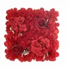 Dekorativa blommor DIY Artificial Flower Wall Fake Rose Decoration For Wedding Backdrop Home Bride Bouquet Holding 35x35cm