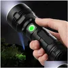 Flashlights Torches Shen Tra Powerf Led Flashlight L2 X50 Tactical Torch Usb Rechargeable Linterna Waterproof Lamp Bright Lantern 2103 Dhayb