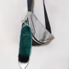 Pluszowe sztuczne futra wisiorek Puszysty sztuczny lis ogonowy Kobiety Kobiety luksusowe torebki wiszące ozdoby dekoracje