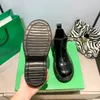 디자이너 부츠 여성 블랙 가죽 패션 신발 클래식 여성 마틴 발목 부츠 제한 스프링 가을 신발 파리 BV9-2
