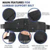 Terug Lendensteun Riem Taille Orthopedisch Corset Mannen Vrouwen Wervelkolom Decompressie Taille Trainer Gym Sport Brace Rugpijn Relief 240108