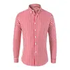Chemises décontractées pour hommes Chemise d'affaires pour hommes Cardigan rayé de style formel avec col rabattu Slim Fit Design à simple boutonnage