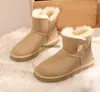 Tazz Designer Tasman Fur Boots Slippers Women Classic Ultra Mini Platform Boot Australian Winter Snow Booties