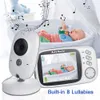 VB603 Video Baby Monitor 2.4G Madre Bambini Audio bidirezionale Visione notturna Videocamere di sorveglianza Citofono con schermo di visualizzazione della temperatura