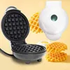 Brödtillverkare 110-220 V 350 W Compact Snack Maker Non-Stick Electric Waffle Machine Multifunktion Mini Omelette Cooker