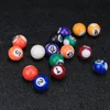 Mini Billiard Balls Set 16Pcs 253238mm Children Billiards Pool Table Balls Polyester Resin Small Cue Balls Full Set 240106