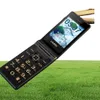 フリップダブルスクリーンデュアルSIMカード携帯電話SOSキースピードダイヤルタッチハンドライティングビッグキーボードFM老人用シニア携帯電話6060732