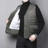 Gilet da uomo Autunno e inverno Sport all'aria aperta Gilet nero di mezza età addensato