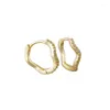 Boucles d'oreilles créoles géométriques en argent Sterling 925 pour femmes et filles, Design Simple, courbe torsadée, bijoux cadeau de fête, goutte