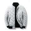 Men's Jackets 2024 Fall And Winter Fashion Trend Versatile Short Collar Light Down Jacket Outdoor Leisure Padded Cotton