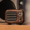 Högtalare Vintage Radio Retro Bluetooth Högtalare Walnut Wood FM Radio, stark basförbättring, hög volym, Bluetooth 5.0aux TF -kort