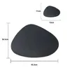 Inyahome Dining Leather Black Placemats Set of 146 Washable Place Mats for Square Round Table Kitchen Patio Indoor Outdoor 240108