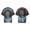 Magliette High Street Tie Dye Tees Eur US Taglia T-shirt nere vintage Tops Hip Hop Tee Real Pics