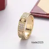 Designer Ring Band Rings three rows of stars in the sky xilie luxurys desingers wedding rings simple Bevel Letter men and women couples fashion trend donkey