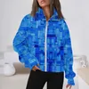 Women's Jackets Coat Print Long Sleeve Casual Zip For Women Comfortable Pullover With Pockets High-Quality Fashion-Forward