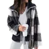 Autumn And Winter New Women's Fashion Trend Casual Loose Double Sided Plush Plaid Coat Large Women's Wear