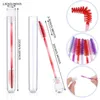 Borstar 50st Diamond Eyebrow Brush Tube Disponible Eyelash Brush återanvändbar Crystal Eyelash Brush Bytesbar dammtät sminkuppsättning