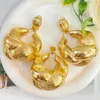 Ketting Oorbellen Set 24k Dubai Vergulde Sieraden Voor Vrouwen 2024 Trend Ronde Hanger Afrikaanse Koperen Sets Feestbruiloften