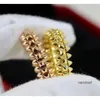 Designer Love Ring Fashion Luxury Clash de Rings Extravagant 18K Gold Silver Titanium Steel Bullet Rings with Diamond Women Men Lover smycken Designers Party Gifts S s