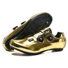 Cycling Sneakers MTB Men Footwear Road Dirt Bike Racing Women Bicycle Mountain Spd Speed Flat Shoes Cleat Custom Gold 240108