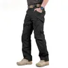 IX9 TACTICAL PANTS MĘŻCZYZN Klasyczne spodnie bojowe SWAT Army Army Wojskowe ładunki dla stylu Casual 240108