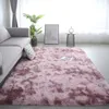 Nowoczesne proste czyste kolor TIEDY Gradient dywan do salonu stół do herbaty poduszka długie włosy można myć w pełnym łóżku sypialnia 240108