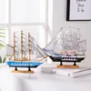 Wooden Sailboat Model Office Living Room Decoration Crafts Nautical Decoration Creative Model Home Decoration Birthday Gift 240106