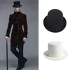 Berets Vintage Fedora Hat Victorian Age Short Brim Western Magician Propositile Top Top لتناول العشاء في الهواء الطلق ملابس غير رسمية