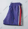 24SS Summer Designer luksusowe spodnie na plażowe spodnie na plażę Mężczyzn Drukuj krótki spodni swobodny bawełniany paski Patchwork Mesh Swimming Trunks Brodes