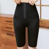 Kjolar chrleisure höga midjeshorts korsett som kör fiess shorts tight quickdrying fem poäng yoga byxor korta leggings kvinnor