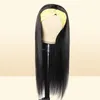 Allove 30inch Straight Full Machine Fabriqué Wig Aucune Lace Wigs Curly Loose Deep Body Body Human Heugs Wigs avec bandeau pour noir W4368726