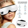 6D Smart Airbag Vibration Eye Massager Eye Care Instrumen uppvärmning Bluetooth Musik lindrar trötthet och mörka cirklar Massage 240106