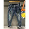 Herfst Vintage Jeans Mannen Tie-Dye Mode Hoge Streetwear Verf Punten Graffiti Hip Hop Trend Slanke Mannelijke Denim Broek broek 240108