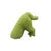 Avlu sevimli köpek heykelleri çimen yeşil simülasyon Yoksul süslemeler yosun kedi figürinler bahçe dekor 240108