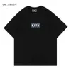 Överdimensionerad 2022 Nya Kith Tokyo Shibuya T-skjorta Män kvinnor Högkvalitativa Street View Printing Shirts Tee Tops Rose Omoroccan Tile Tees T-shirt 4276