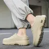 Slippers Winter Couple's Home Cotton Shoes Closed Toe Keep Warm Plus Velvet Slip On For Men Women Indoor Casual Platform